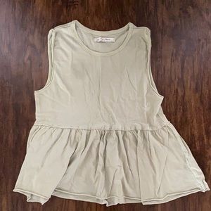 Sage green free people tank